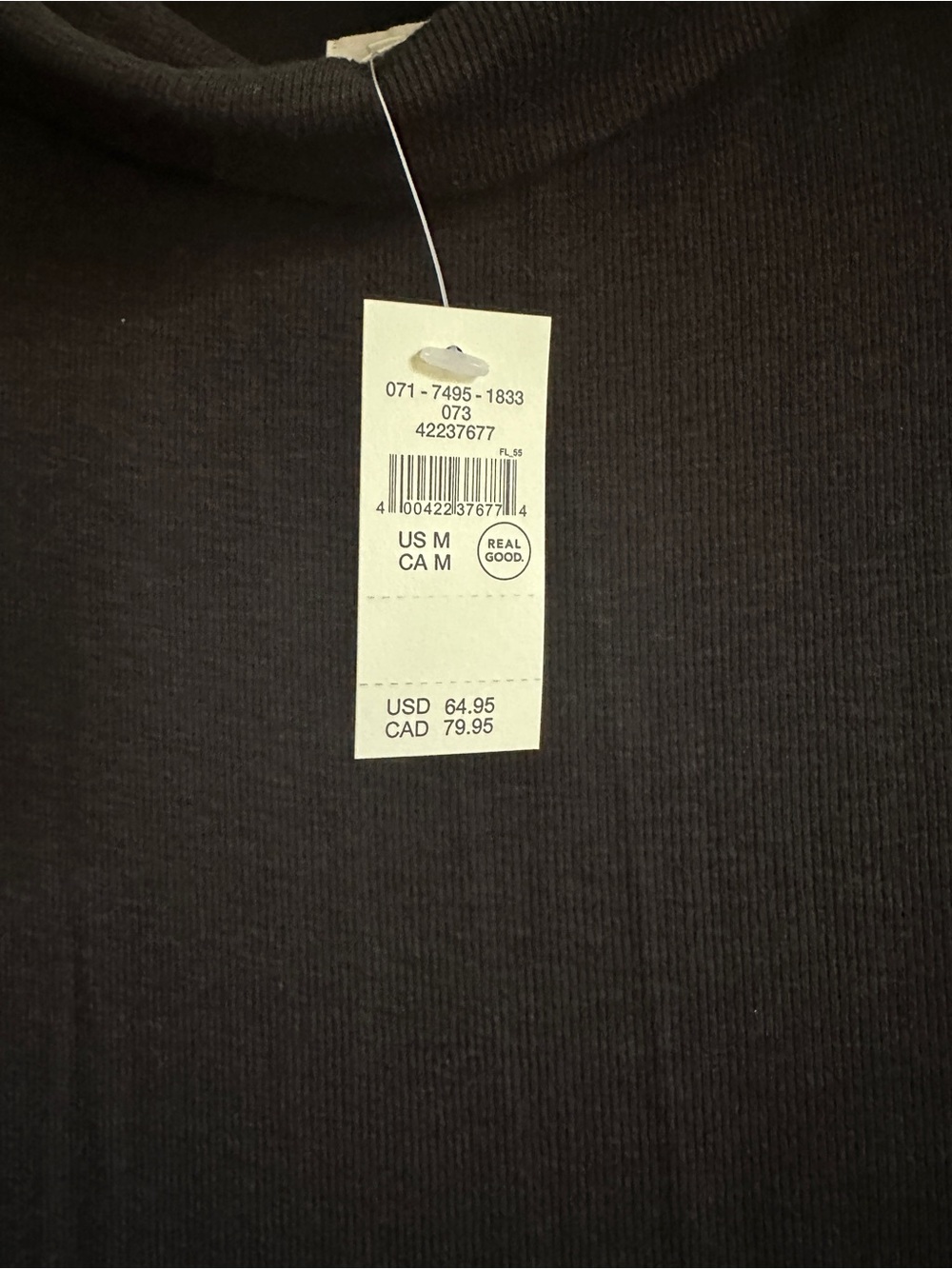 NWT aerie Black Long Sleeve Off the Shoulder Maxi Stretch Dress - Picture 6 of 8